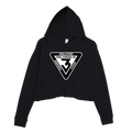 The Power of 3 Logo - Crop Hoodie (Black)
